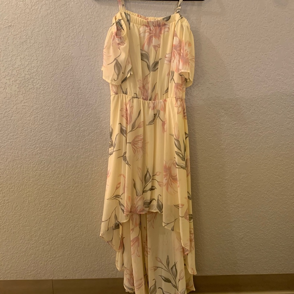 Yellow flower dress